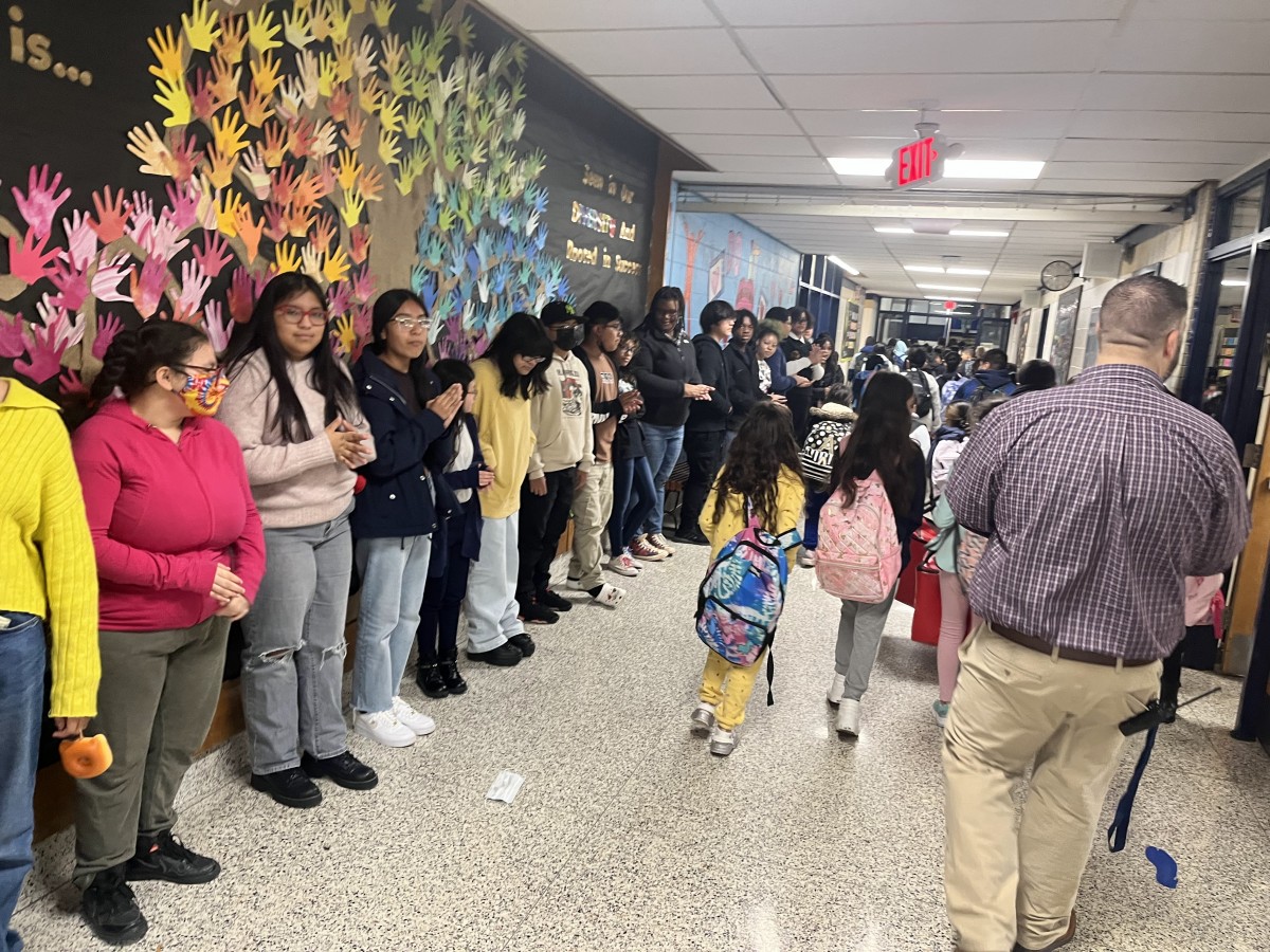 NFA West Students visit Meadow Hill for Read or Treat Meadow Hill